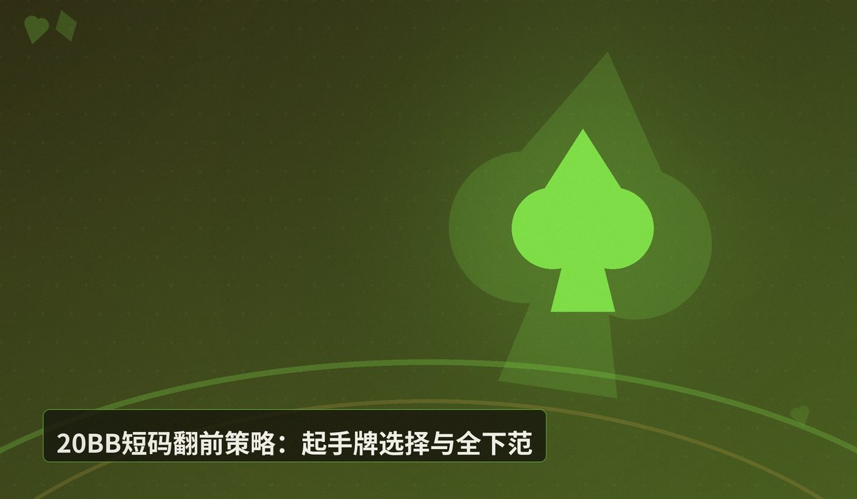 QQPOKER20BB短码策略 - QQPOKER20BB短码策略详解:从翻前到河牌的全攻略